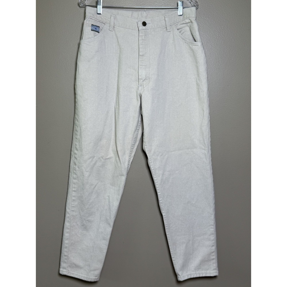 Vintage Womens Wrangler Cream Color Jeans Size 14